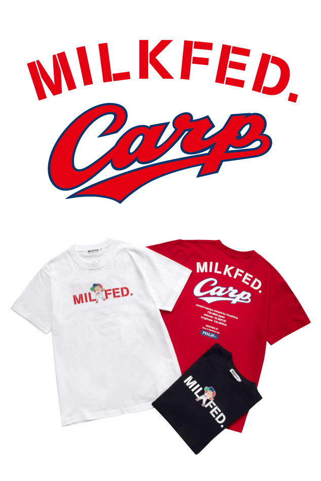 Milkfed 広島東洋カープコラボtシャツ 4 17 Fri 発売 発売に先駆け予約受付スタート Milkfed Official Site ミルクフェド オフィシャルサイト
